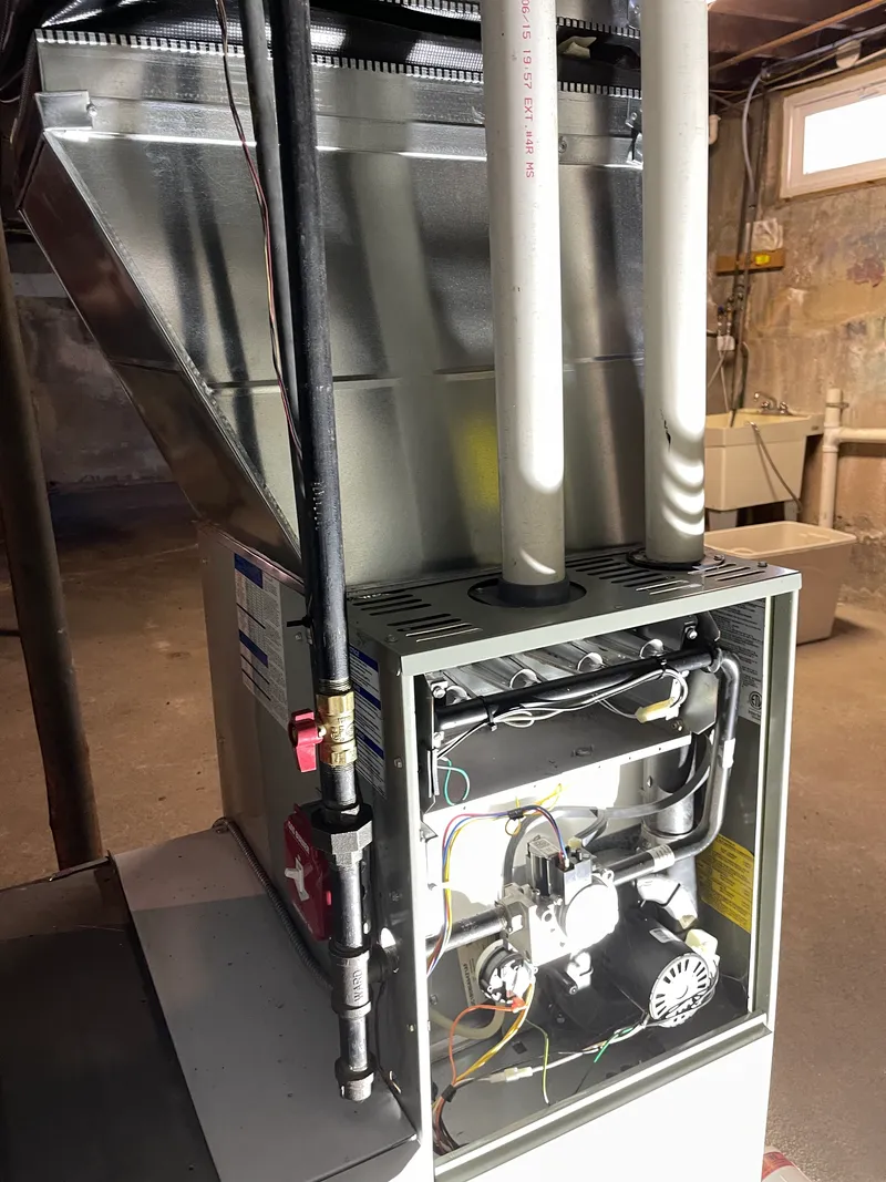 Outdoor AC unit on horizontal siding